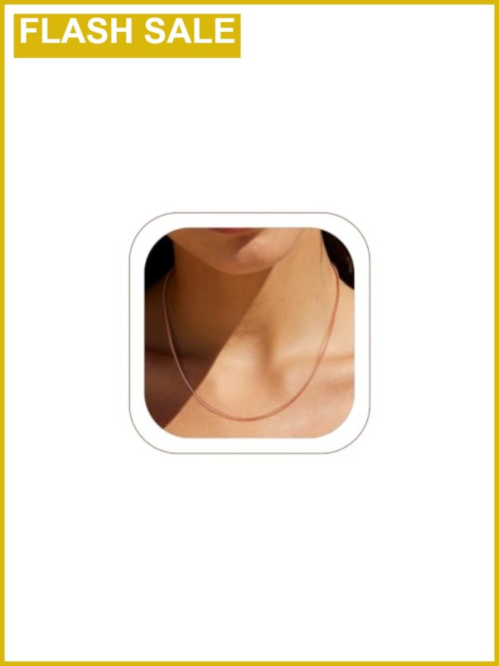 Stainless Steel Snake Chain Necklace Thin